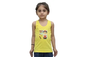 Neeba Multi-Coloured 100% Cotton Regular Fit Toddler Coloured Baniyan/Vest for Kids/Boys Pack of 6 (Colour/Print May Vary)-thumb3