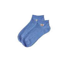 Neeba MultiColor Women's Cotton Ankle Length Sports Socks, Regular Wear Ankle Socks for Women, Girls Socks (Free Size, Pack of 2) (Assorted)-thumb2