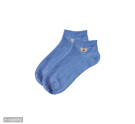 Neeba MultiColor Women's Cotton Ankle Length Sports Socks, Regular Wear Ankle Socks for Women, Girls Socks (Free Size, Pack of 2) (Assorted)-thumb3