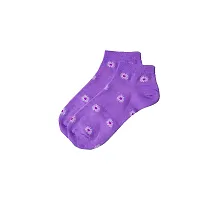 Neeba MultiColor Women's Cotton Ankle Length Sports Socks, Regular Wear Ankle Socks for Women, Girls Socks (Free Size, Pack of 3) (Assorted)-thumb1