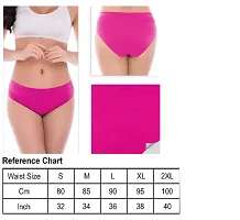 Neeba Multi-Coloured Women's Cotton Innerwear Hipster Panty/Briefs for Ladies (Pack of 4) (Colour May Vary)-thumb3