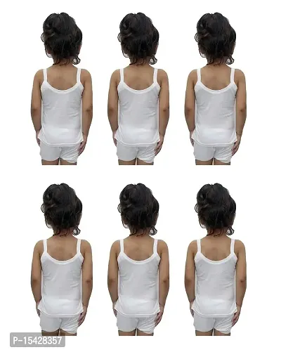 Northern Miles Girl's Cotton Camisole (Pack of 6)-thumb2