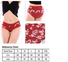 Tronaddis Cotton Assorted Panties/Underpants for Women Briefs for Girls/Women Combo of 4 (Desgin May be Different)-thumb2