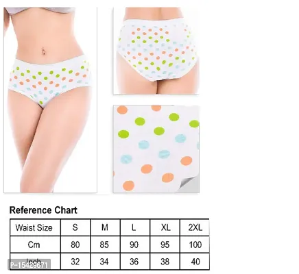 Tronaddis Ladies Innerwear/Underwear Hipster Briefs/Panties 100 % Cotton Combo for Women Pack of 4 (Colour/Print May Be Different)-thumb3