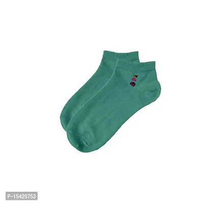 Neeba MultiColor Women's Cotton Ankle Length Sports Socks, Regular Wear Ankle Socks for Women, Girls Socks (Free Size, Pack of 2) (Assorted)-thumb4