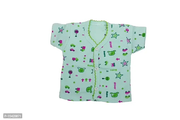 Neeba Half-Sleeve Front Open Cotton Vest/Jhabla/Tshirt for Newborn Baby Boys  Girls-thumb4
