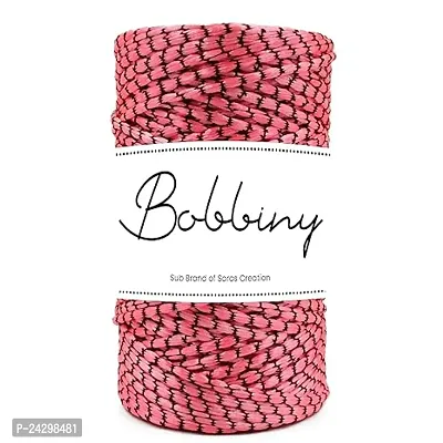 Bobbiny 2.5Mm X 85Meter Pom Pom Cord, Fancy Cord, Damru Dori - Versatile And Stylish Craft Supply(Baby Pink)