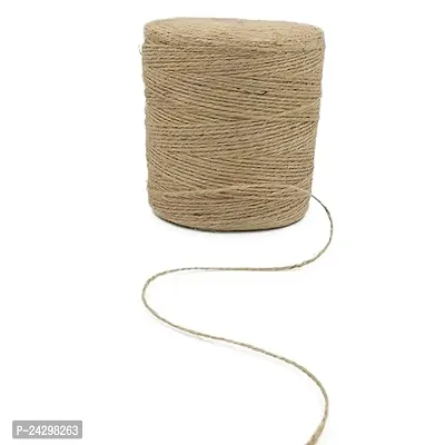 Bobbiny Colored Strong Twisted Jute Twine Rope Linen Twine Rustic String Cord Rope, Diy Burlap String Rope, Party Gift Wrapping Cords Thread And Other Projects Brown 1.5 Mm, 500 Meters-thumb0