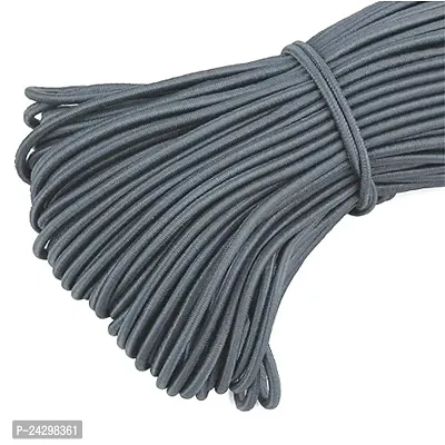 Bobbiny Elastic Cord Strap(2Mm,10Mtr.) Round Stretchy Ear Loop Strap For Comfortable Ear Tie, Elastic Rope For Crafts Diy Sewing Mask Making Grey