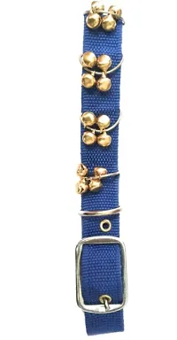 One Coin Nylon Dog Collar with Ghungroo (Medium, Yellow)-thumb1