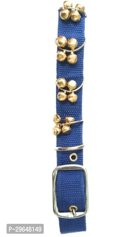 One Coin Nylon Dog Collar with Ghungroo (Medium, Yellow)-thumb2