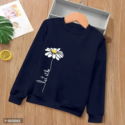 Stylish Cotton Floral Printed Long Sleeves T-shirt For Women-thumb0