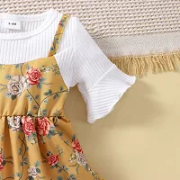 Latest Beautiful Rayon Fit And Flare Dress for Kids-thumb3