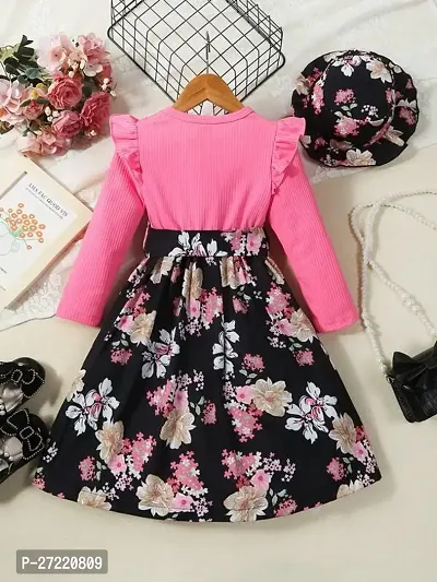 Latest Beautiful Modal Fit And Flare Dress for Kids-thumb5