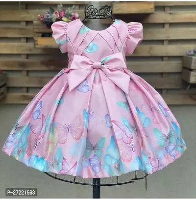 Latest Beautiful Satin Fit And Flare Dress for Kids
