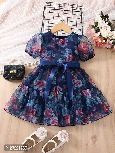 Latest Beautiful Georgette Fit And Flare Dress for Kids