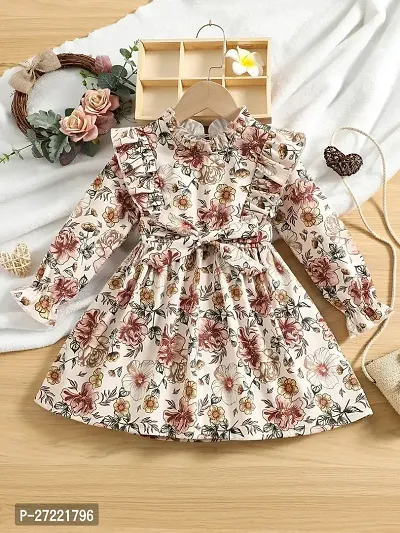 Latest Beautiful Rayon Fit And Flare Dress for Kids