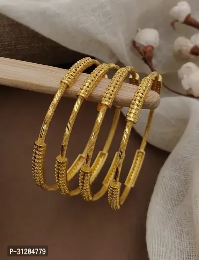 Latest Designer High Gold Platted 4PC Bangles-thumb0