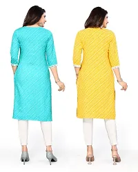 Rayon Best Selling Solid A-Line Kurtis Combo-thumb1