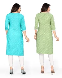 Rayon Best Selling Solid A-Line Kurtis Combo-thumb1