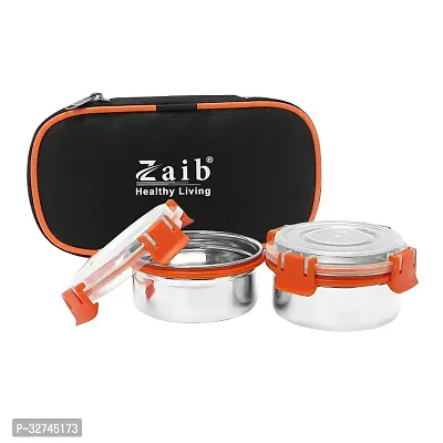 Zaib Capsule Lunch Box For Kids And School 100% Airtight Steel Each 300Ml Stainless Steel Container-thumb3