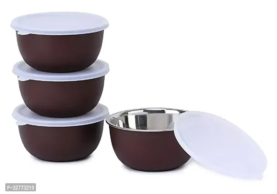 Durable Stainless Steel Microwave Safe Containers With Lid For Kitchen Food Storage Pack Of 4-thumb4