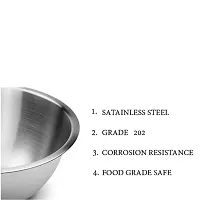 Stainless Steel Mixing Bowl Set 3, Transparent Lid Airtight Bowl Set-thumb1