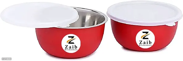 Multipurpose Stainless Steel Jars for Lunch Box and Mixing Bowl Food Storage Containers Pack of 2