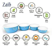 Zaib Microwave Safe Stainless Steel Bowl Set Of 4 Food Storage Container For Kitchen-thumb1