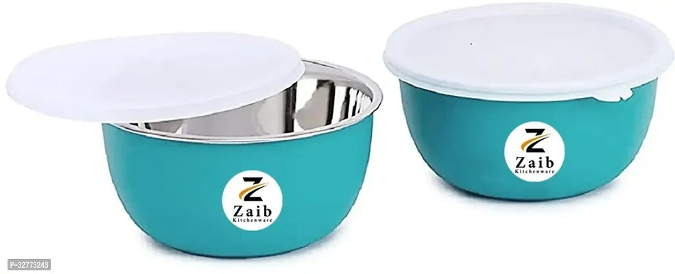 Durable Stainless Steel Microwave Safe Containers With Lid For Kitchen Food Storage Pack Of 2-thumb0