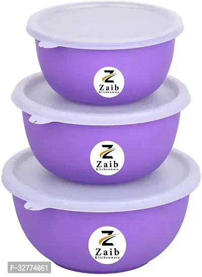 Durable Stainless Steel Microwave Safe Containers With Lid For Kitchen Food Storage Pack Of 3-thumb0