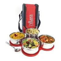 Zillara Executive Large Fresh Stainless Steel Lunch Box Set | Tiffin Box | Meal Holder (4)-thumb3