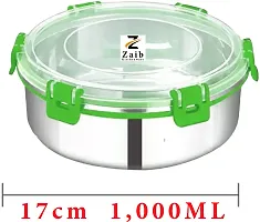 Durable Stainless Steel Microwave Safe Containers With Lid For Kitchen Food Storage Pack Of 2-thumb1