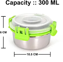 Multipurpose Stainless Steel Jars for Lunch Box and Mixing Bowl Food Storage Containers Pack of 3-thumb1