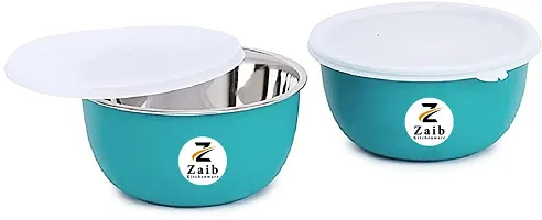 Multipurpose Stainless Steel Jars for Lunch Box and Mixing Bowl Food Storage Containers Pack of 4-thumb1