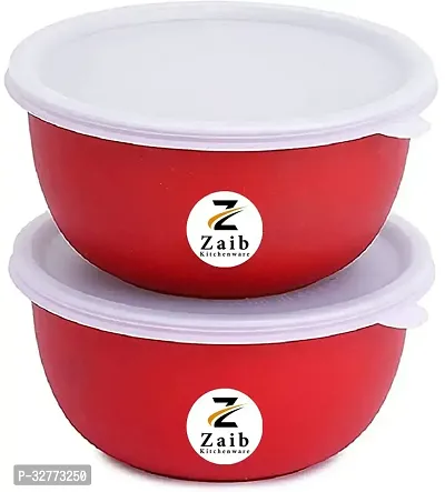 Durable Stainless Steel Microwave Safe Containers With Lid For Kitchen Food Storage Pack Of 2-thumb2