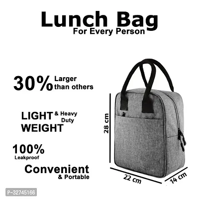 Techybee Lunch Bag Easy To Carry Food, Hand Bag For Lunch, Premium N.-thumb4