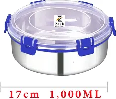 Durable Stainless Steel Microwave Safe Containers With Lid For Kitchen Food Storage Pack Of 2-thumb1