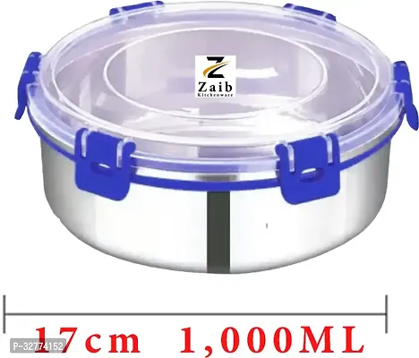 Durable Stainless Steel Microwave Safe Containers With Lid For Kitchen Food Storage Pack Of 2-thumb2