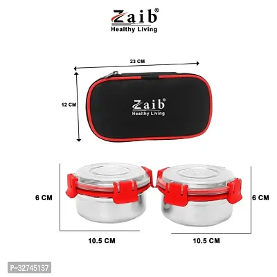 Zaib Lunch Box For Office, School And Collage, Steel Lunch Box For Kids Man And Woman, Keep Food Worm And Airtight Tiffin Leak Proof-thumb2