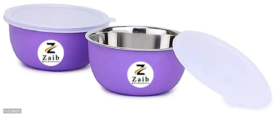 Multipurpose Stainless Steel Jars for Lunch Box and Mixing Bowl Food Storage Containers Pack of 2-thumb2