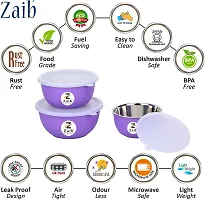 Multipurpose Stainless Steel Jars for Lunch Box and Mixing Bowl Food Storage Containers Pack of 3-thumb1