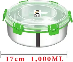 Multipurpose Stainless Steel Jars for Lunch Box and Mixing Bowl Food Storage Containers Pack of 2-thumb1