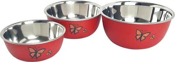 Multipurpose Stainless Steel Jars for Lunch Box and Mixing Bowl Food Storage Containers Pack of 3-thumb2