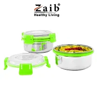 Zaib Capsule Lunch Box For Kids And School 100% Airtight Steel Each 300Ml Stainless Steel Container-thumb3