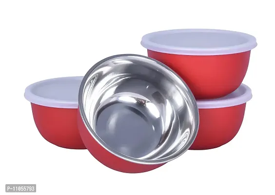 Zaib Microwave Safe Euro Bowl with Lid for Kitchen Food Storage Set of 4 (500 ML)-thumb4