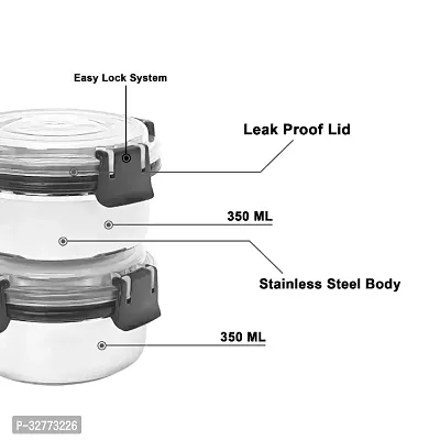 Durable Stainless Steel Microwave Safe Containers With Lid For Kitchen Food Storage Pack Of 4-thumb4