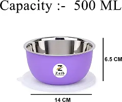 Multipurpose Stainless Steel Jars for Lunch Box and Mixing Bowl Food Storage Containers Pack of 2-thumb1