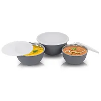 Microwave Safe Bowl Euro Bowl Set With Lid For Kitchen | Food Storage Container With Lid Set Of 3-thumb3