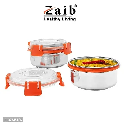 Zaib Lunch Box For Office, School And Collage, Steel Lunch Box For Kids Man And Woman, Keep Food Worm And Airtight Tiffin Leak Proof-thumb5